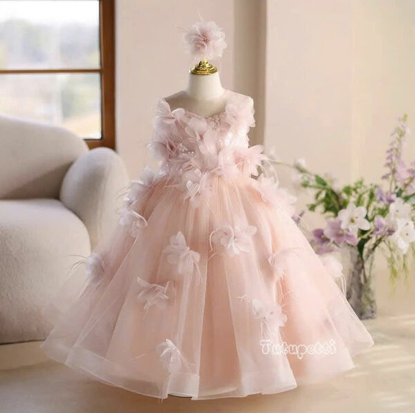Glamorous Floral Embellished Evening Gown - Image 2