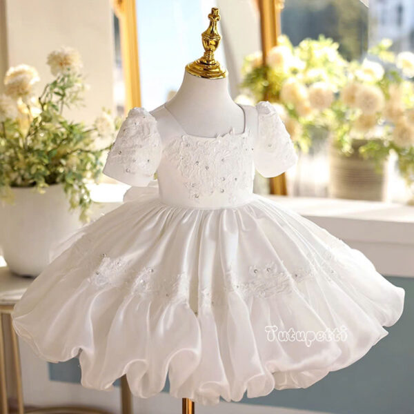 Dreamy White Ruffle Princess Gown - Image 3