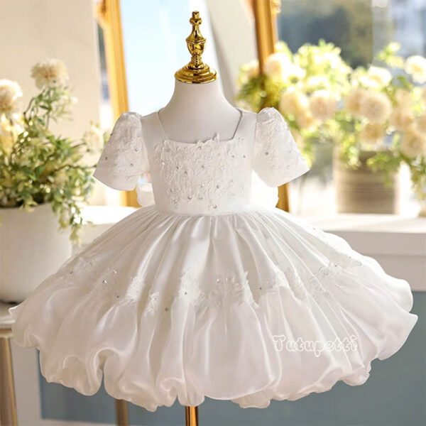 Dreamy White Ruffle Princess Gown - Image 2