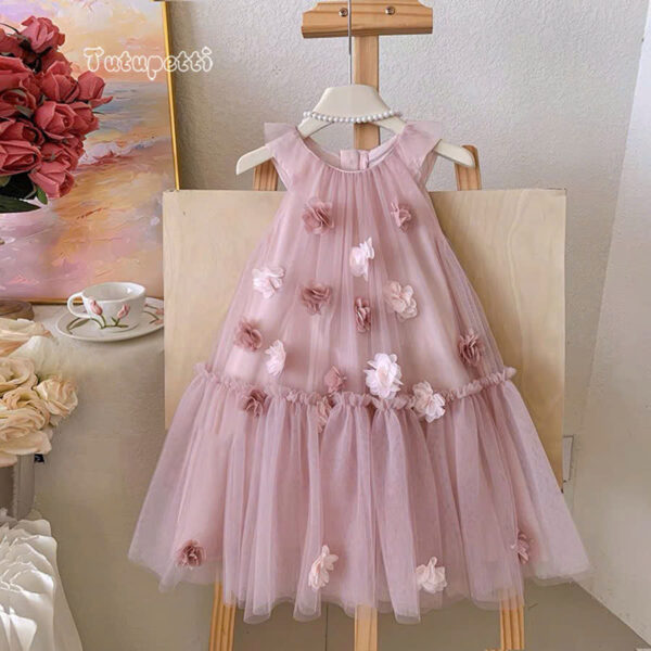 The Pink Blossom A-Line Dress - Image 4