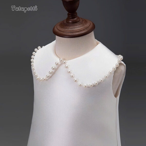 White A-Line Pocket Dress - Image 4