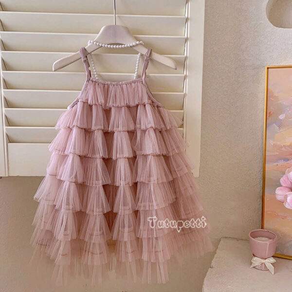 Layered Pink Ball Gown - Image 3