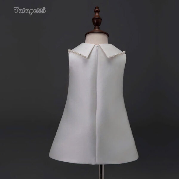 White A-Line Pocket Dress - Image 5
