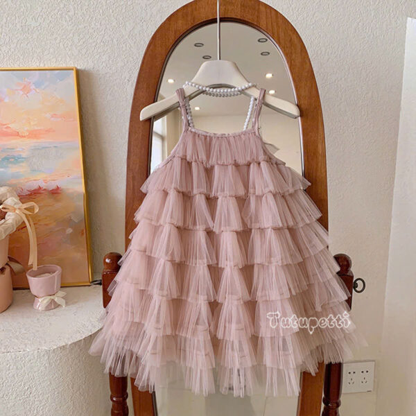 Layered Pink Ball Gown - Image 5