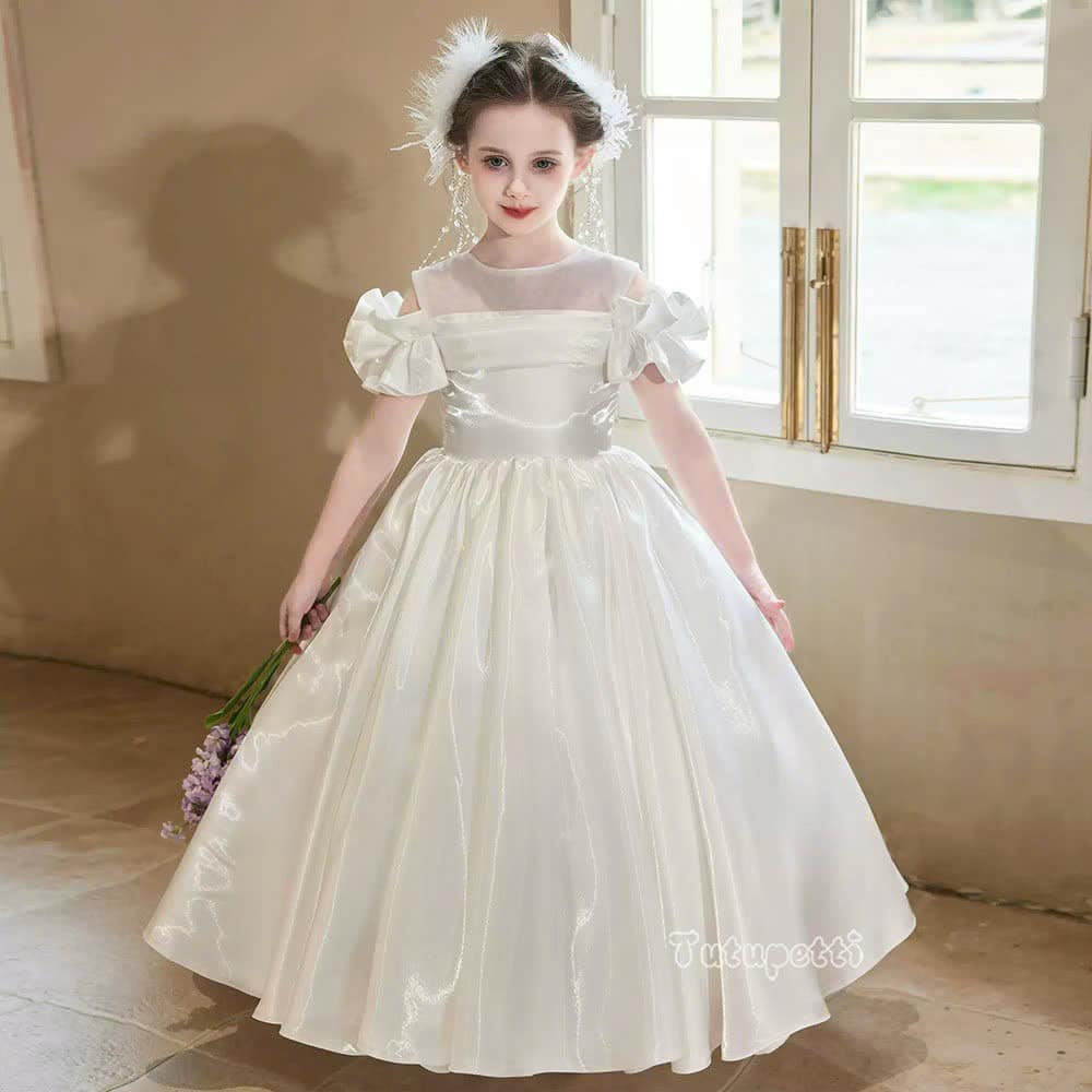 Elegant White Evening Gown 1 Elegant White Evening Gown