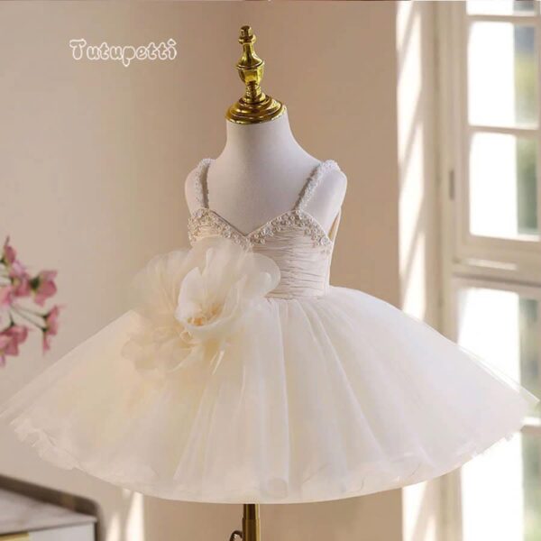 White Floral Princess Dress