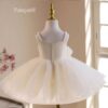 White Floral Princess Dress - Image 3