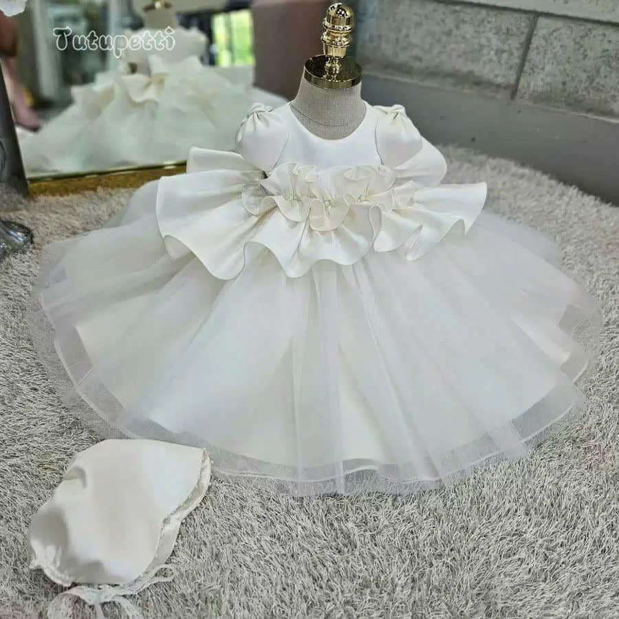 Korean White Ruffle Dress 4 Korean White Ruffle Dress - Image 4