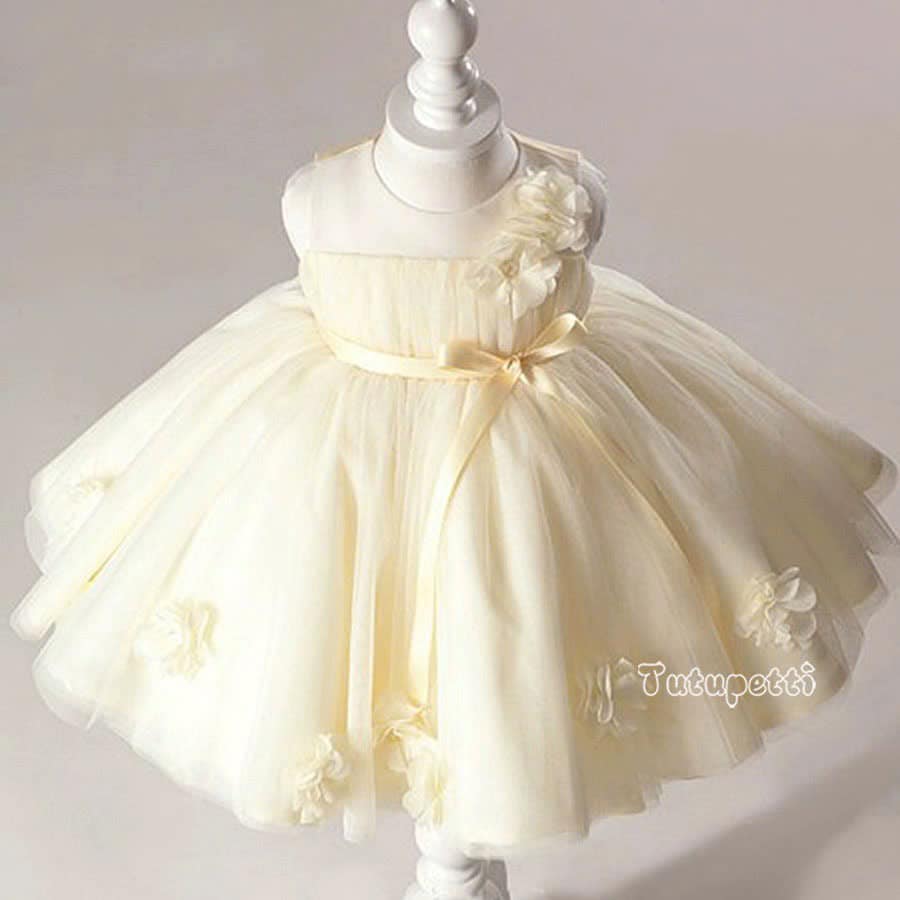 Cream White Floral Princess Dress 1 Cream White Floral Princess Dress