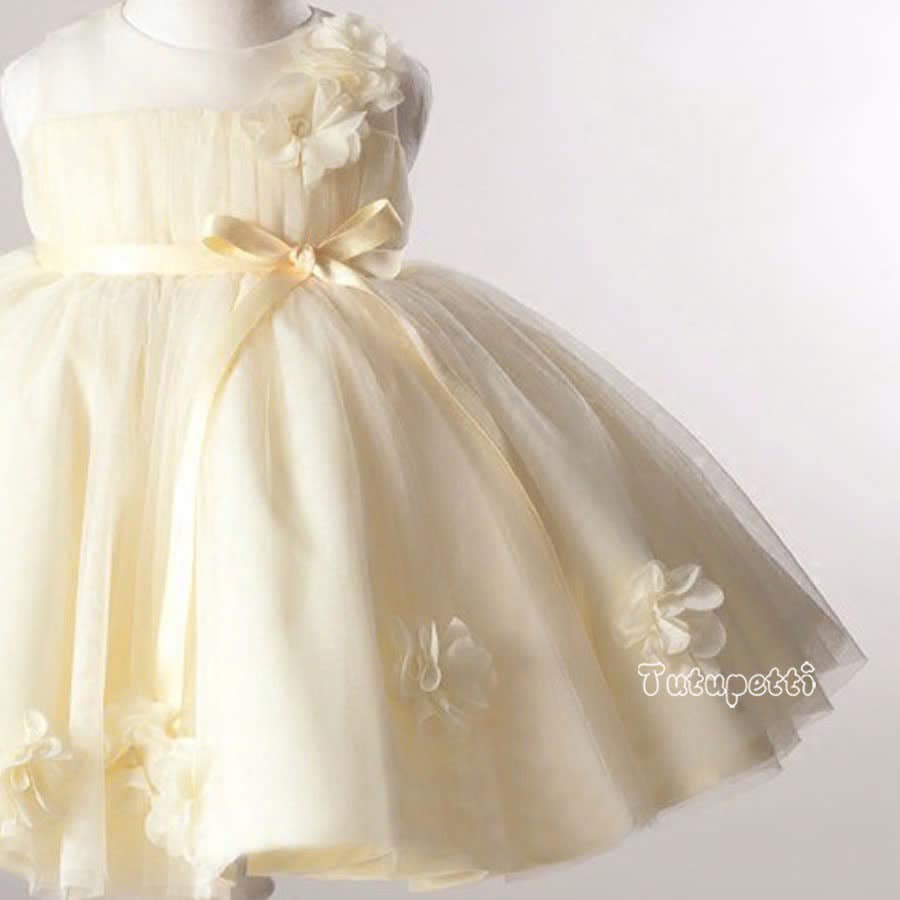 Cream White Floral Princess Dress 5 Cream White Floral Princess Dress - Image 5