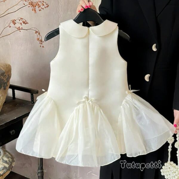 Adorable White Peter Pan Collar A-Line Dress - Image 5
