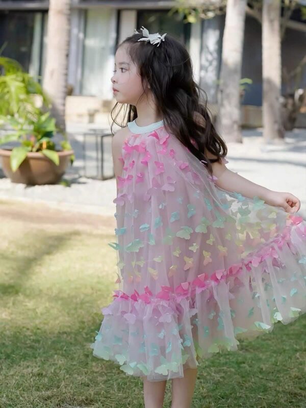 Pink Butterfly Princess Dress - Image 4