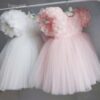 Pink Floral Flare Princess Dress